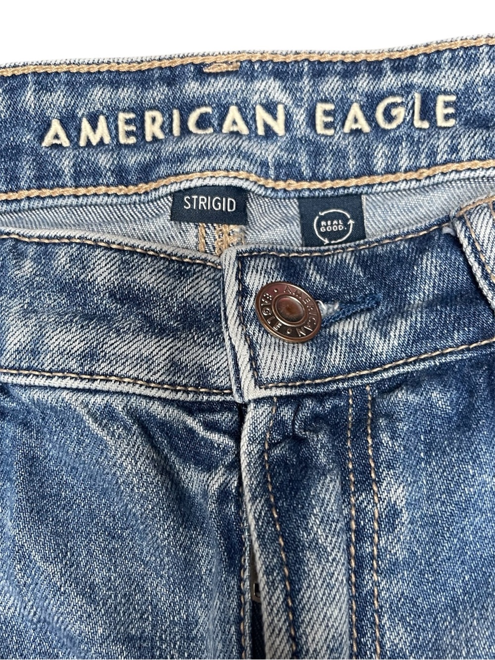 American Eagle Outfitters Strigid Medium Blue Denim Jeans - Picture 4 of 8